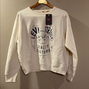 Levi's Cream Graphic Crewneck